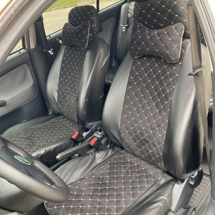 Чохли на сидіння, універсальні авточохли, екошкіра еластична