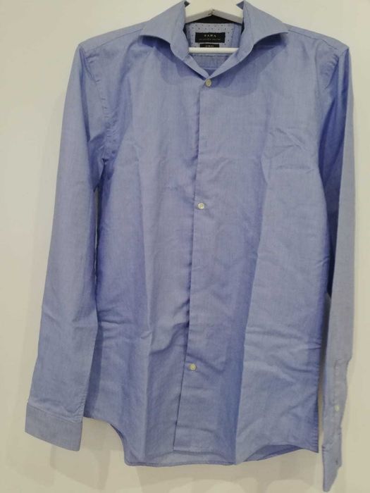camisa social azul ZARA , em perfeito estado