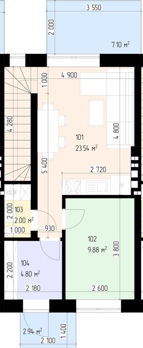 Таунхаус з переднім двором, Чистовим наповненням, Парк Незнайка, ГАЗ