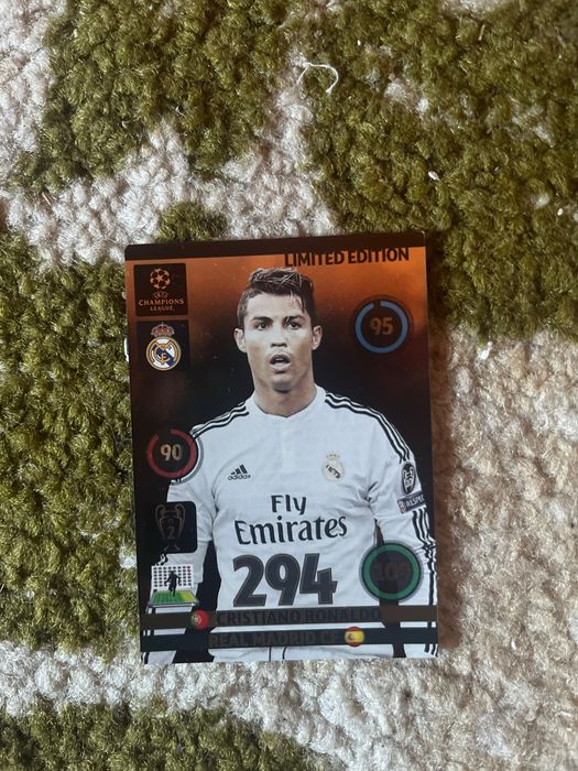 Karty piłkatskie panini m.in Messi Hat-trick Hero ronaldo master