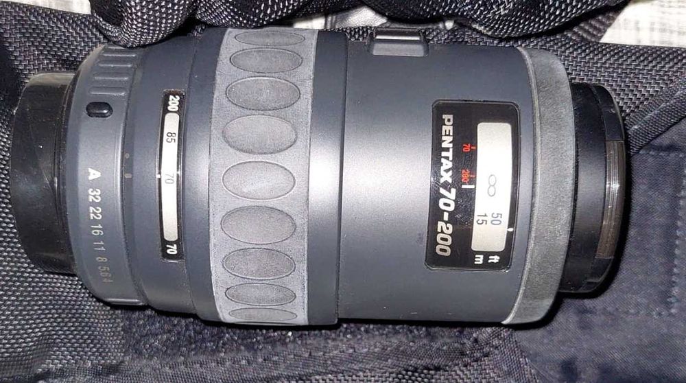 Pentax - Camera com objetivas e mala