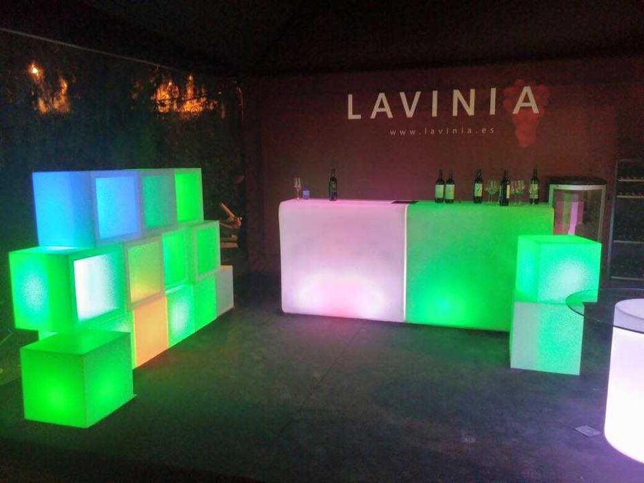 Mobiliario led para eventos
