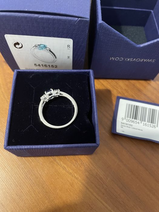 Anel Swarovski azul