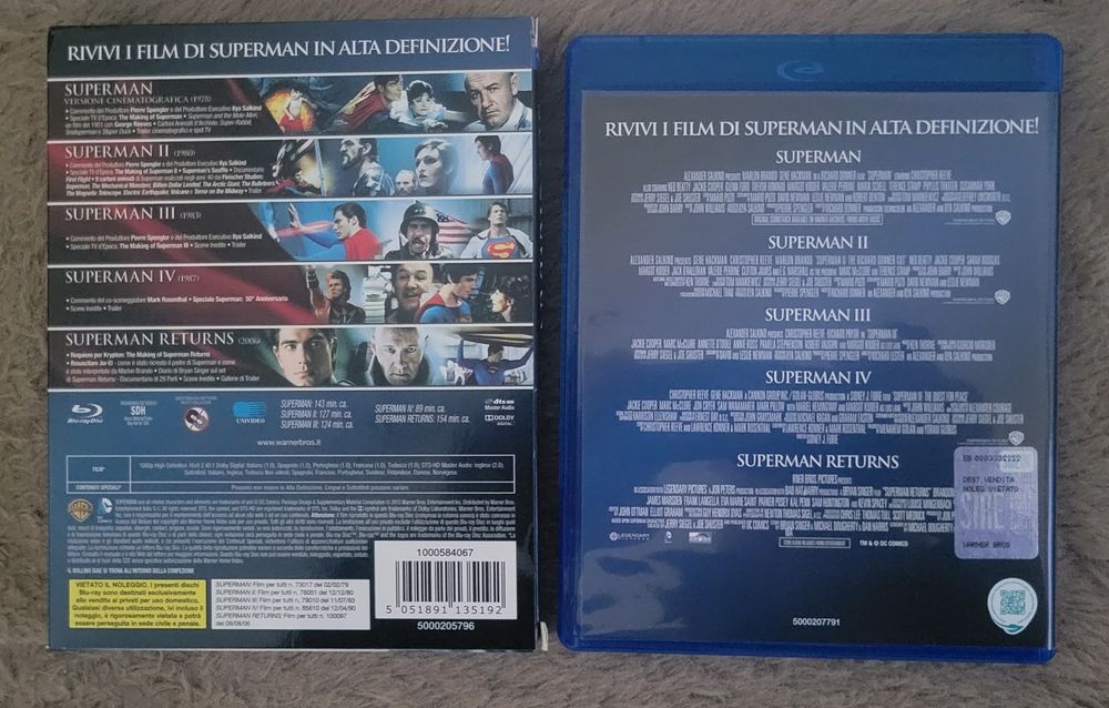 Coletânea Super-homem 5 filmes