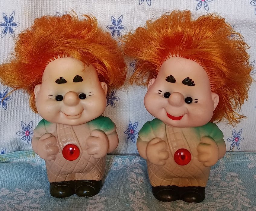 Резиновые куклы, игрушки времён СССР