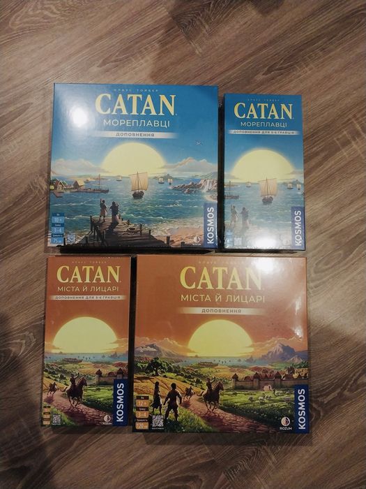 ОРИГІНАЛ! Настільна гра CATAN / Катан / Мореплавці / 5-6 гравців
