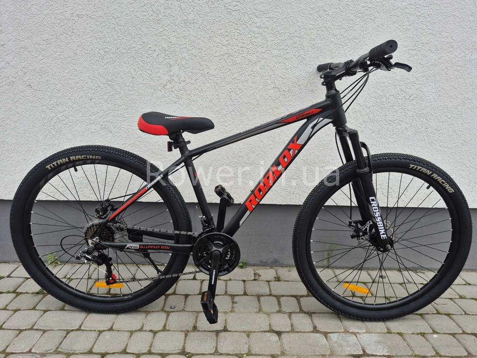 Велосипед алюмінієвий Crossbike 27.5" Roblox Рама 17" black-red