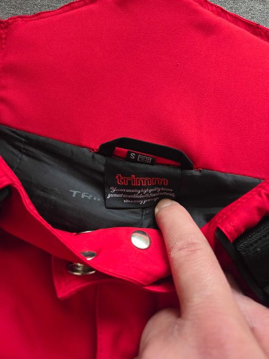 Komplet narciarski: kurtka i spodnie (Trimm) + rękawice (Salomon)