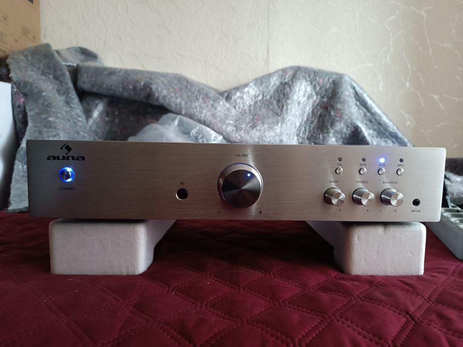 Підсилювач Auna AV2-CD508 HiFi, срібний