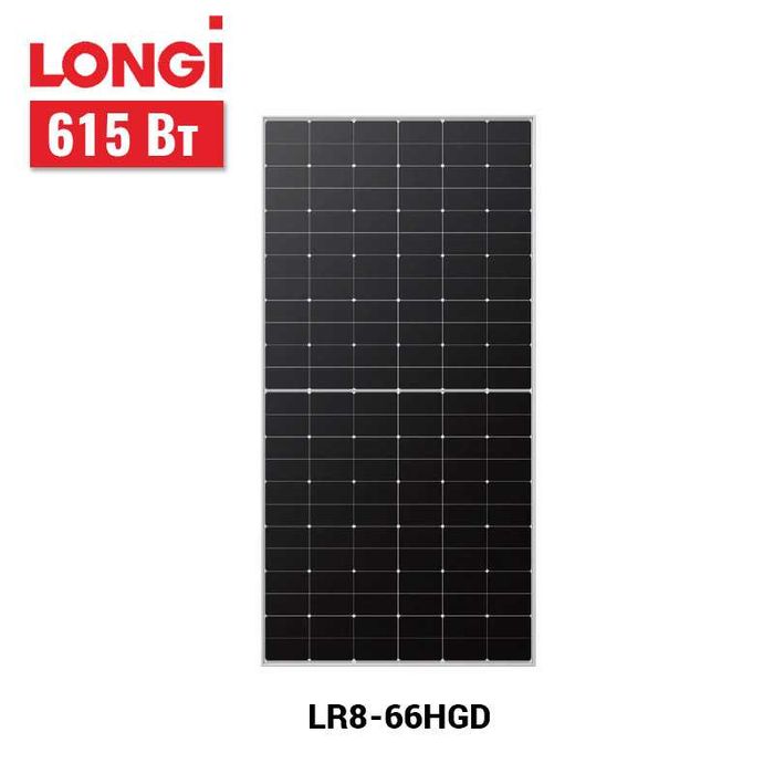 Сонячна панель Longi Solar LR8-66HGD-615M Bificial (двостороння)
