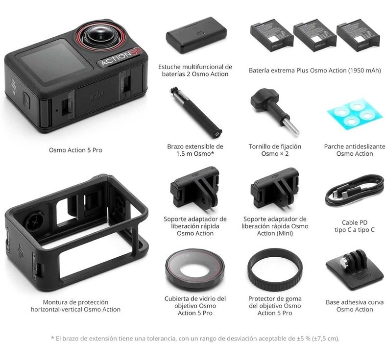 DJI Osmo Action 5 Pro Pack Aventura + Extras