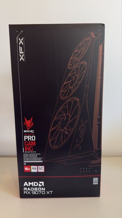Placa Gráfica XFX AMD Radeon RX 9070 XT Mercury OC Gaming 16GB GDDR6
