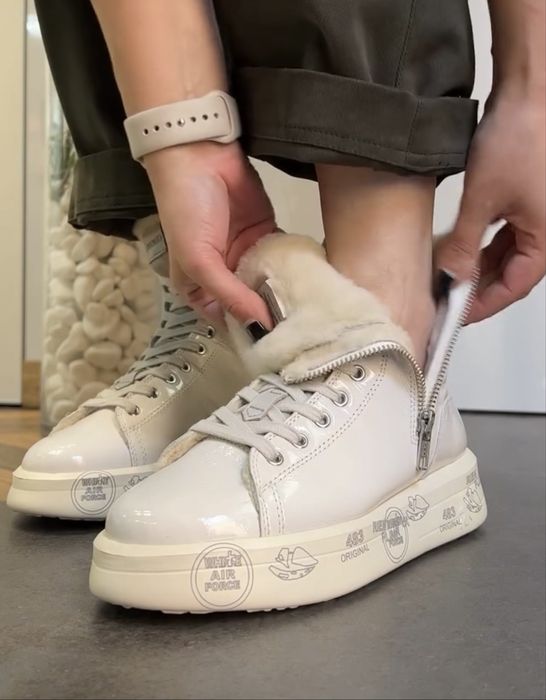 Оригинал! Premiata Edith 6108 Премиата мех зима ботинки кроссовки