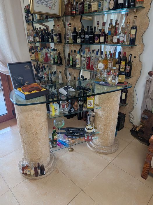 Conjunto Bar clássico de vidro