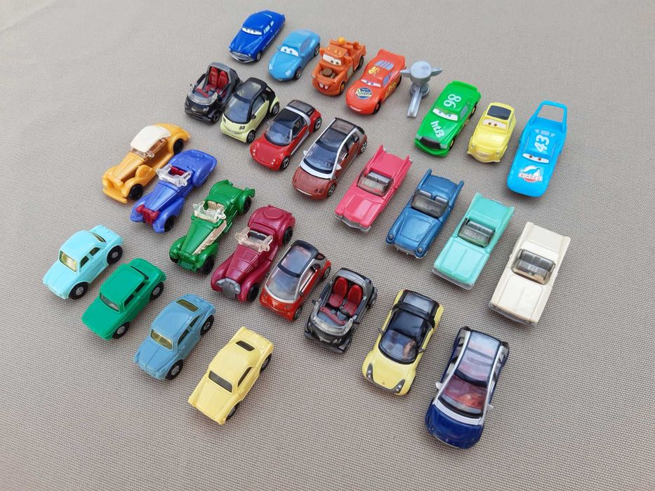 Kinder Coleções Completas Carros Antigos Lazer Cabrio Smart Car Disney