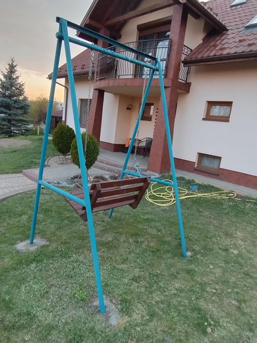 Huśtawka ogrodowa 2 osobowa metalowa