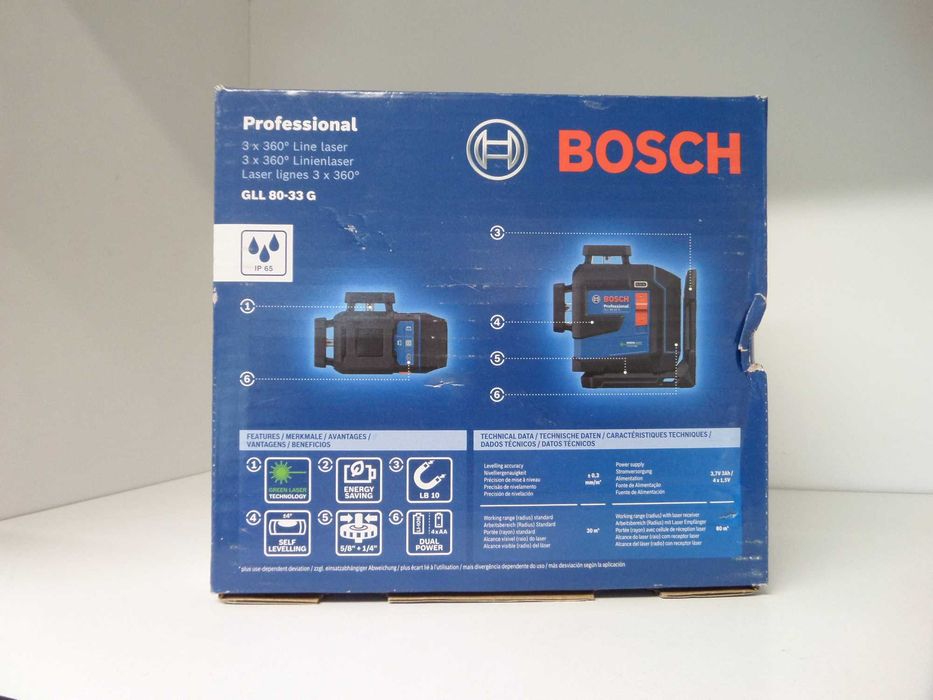 Laser krzyżowy Bosch GLL80-33G