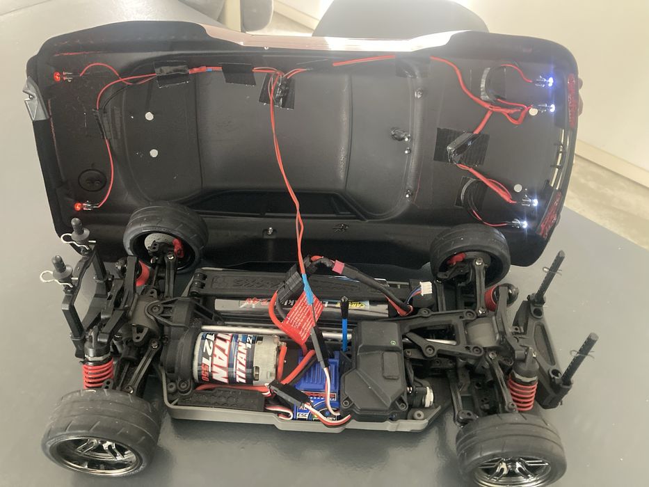 Rc alfa romeo 2000 gtam 4tec pro - traxxas 4wd novo com bodys