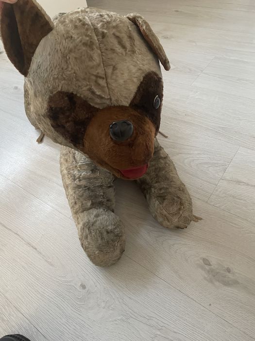 Maskotka mis prl zabawka niedzwiedz antyk bujak pies