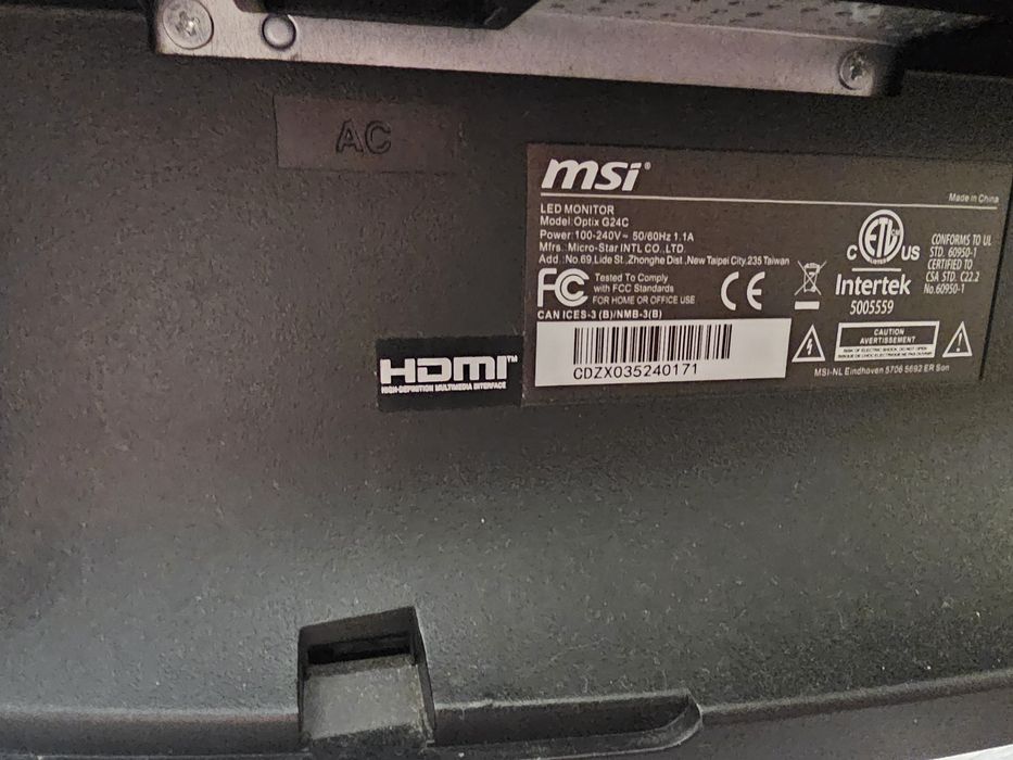 Монитор игровой MSI