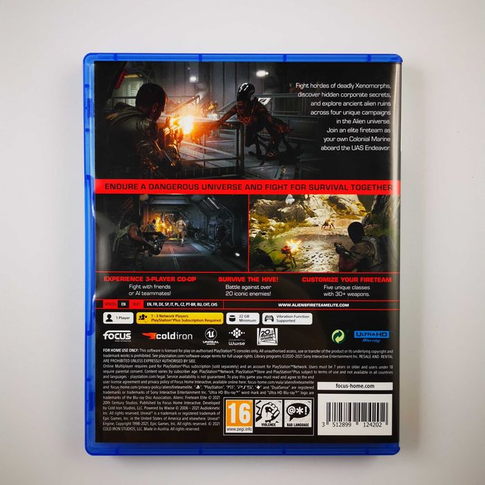 Aliens Fireteam Elite PS5 PL Używana