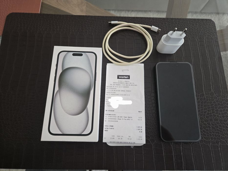 Iphone 15 plus preto como novo