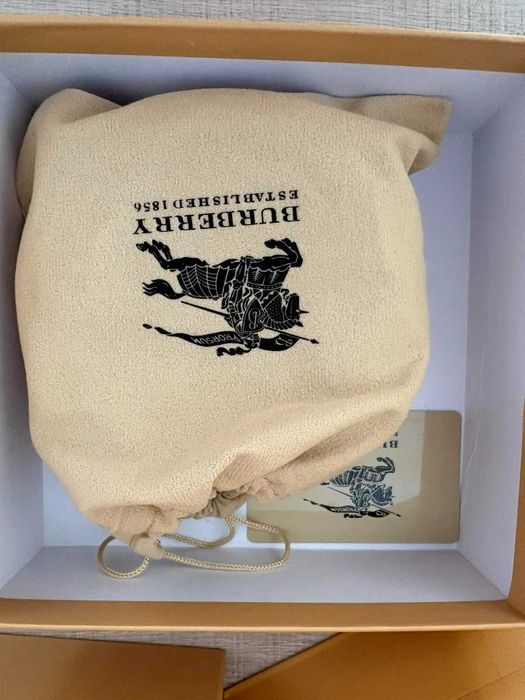 Pasek burberry czarny długość 115 cm