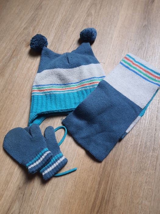 Komplet zimowy czapka szalik rekawiczki
