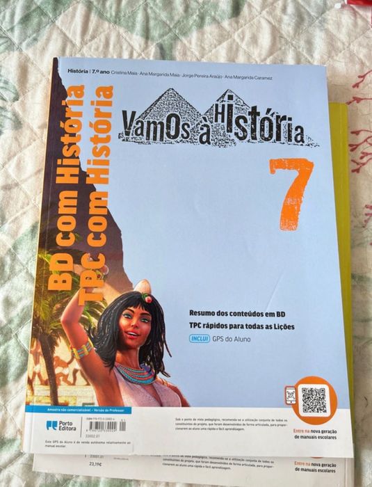 Manual e caderno de atividades professor “Vamos à História 7”