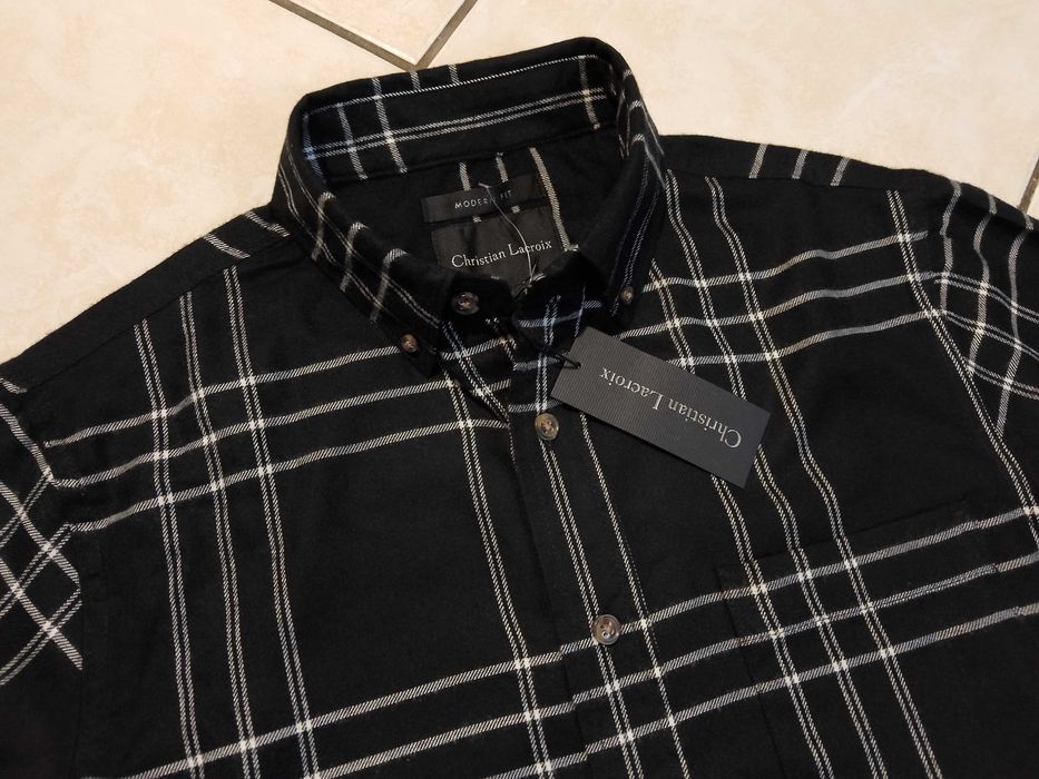 CHRISTIAN LACROIX - NOWA! z Metkami Koszula Męska Flanelowa rozmiar L