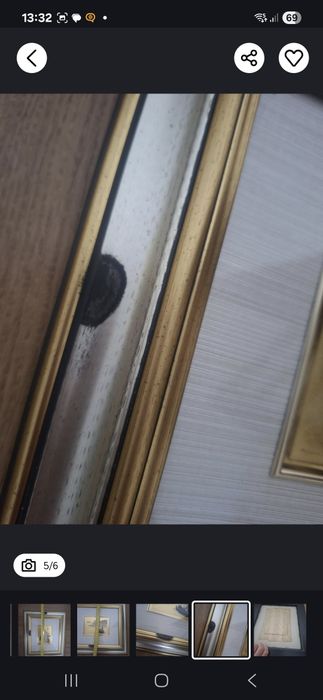 Obraz chromolitografia rama srebrno zlota GRATIS wysylka