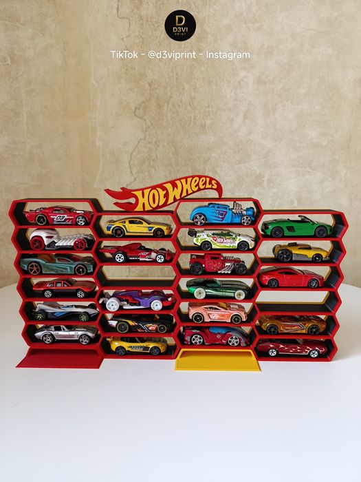 Вітрина органайзер Hot Wheels Соти / Будь-які кольори / машинки 1:64
