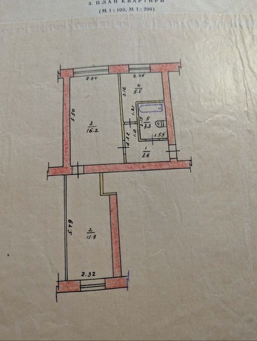 Продам двокімнатну квартиру в місті Борзна