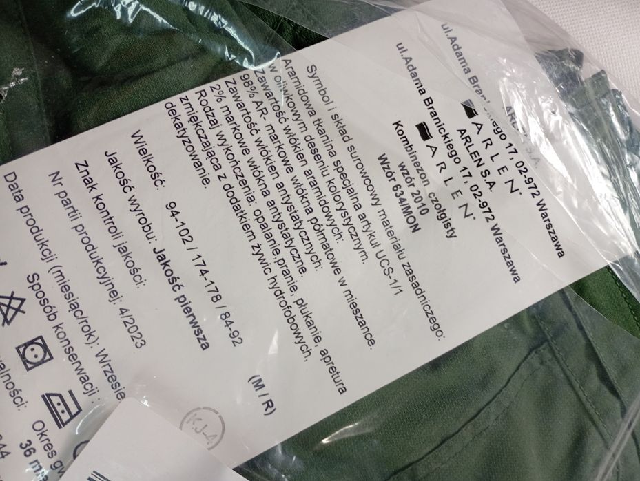 Wojskowy kombinezon czołgisty MON