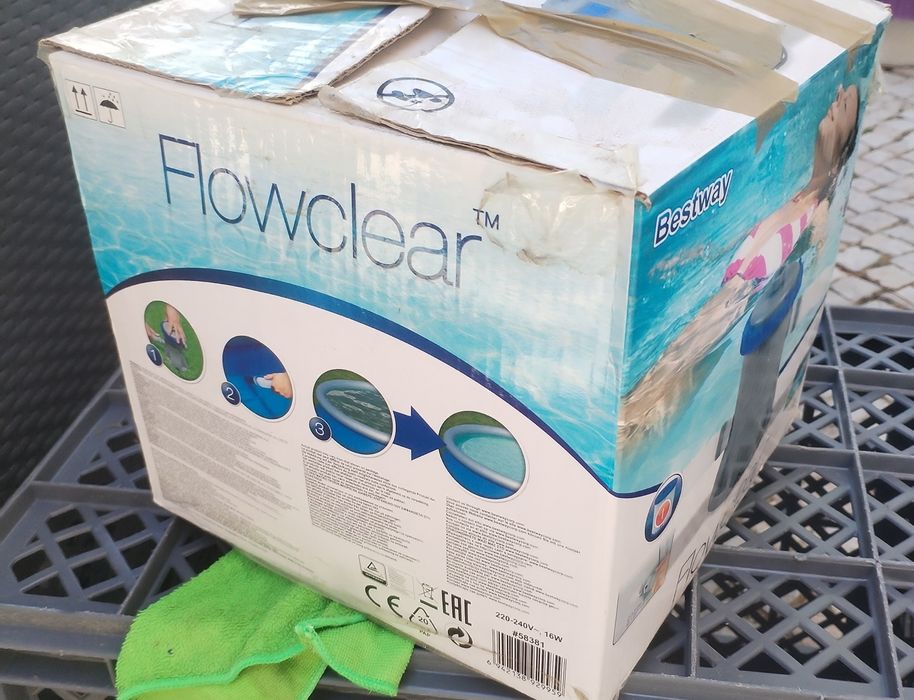 Bomba de Filtro Piscina Bestway Flowclear – Com Caixa e Acessórios