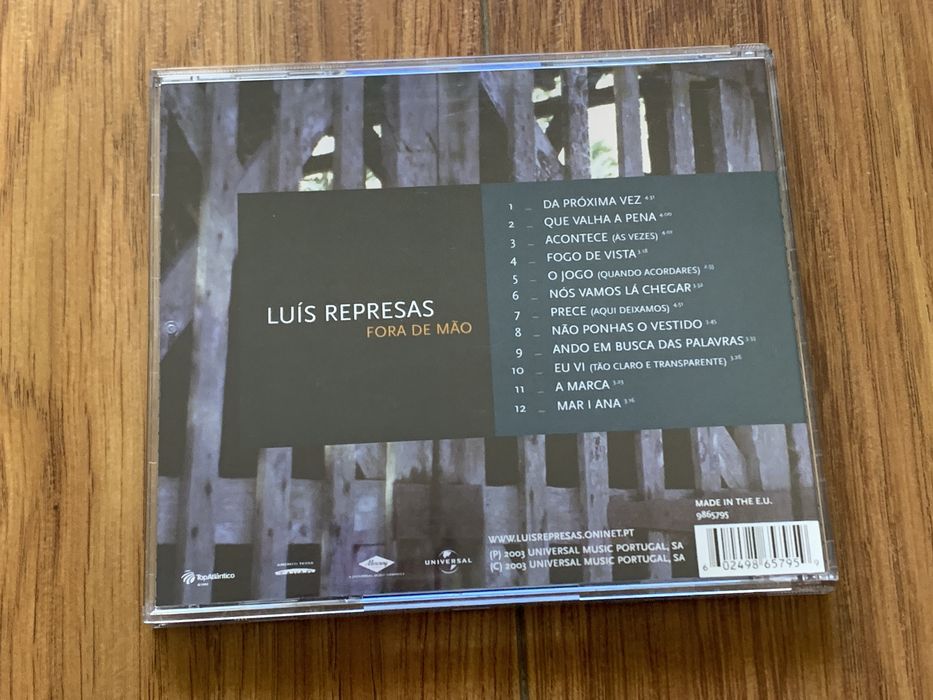 Luís Represas - Fora de mão - cd