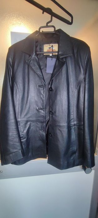 Casaco de pele preto