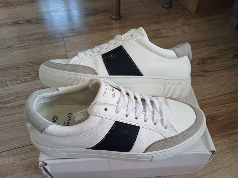 Oryginalne skórzane adidasy firmy portugalskiej Qurc model Marinha 40.