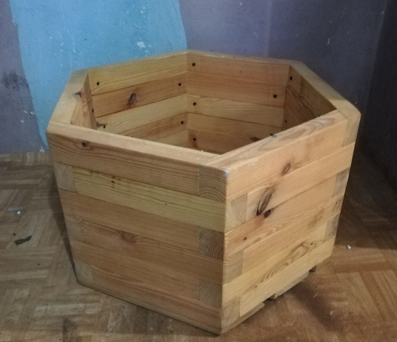 NOWA Donica, skrzynka drewniana ogrofowa