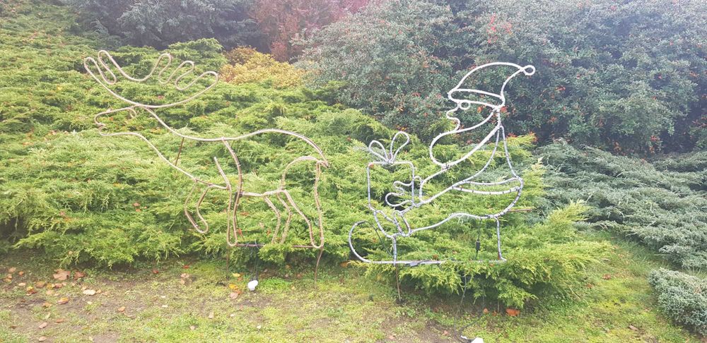 Świecący Mikołaj + Renifer LED