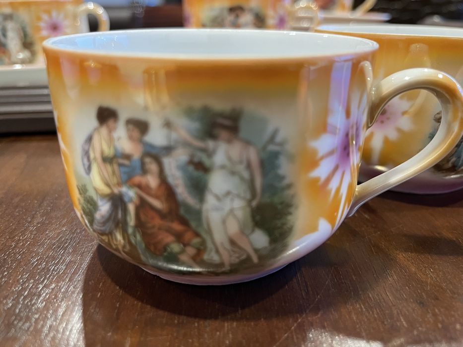 Serviço chá porcelana muito antigo