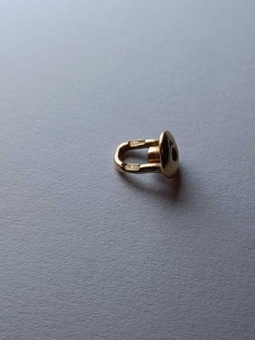 Золотые заглушки, зажимы, застежки для сережек Гвоздиков (пусеты)