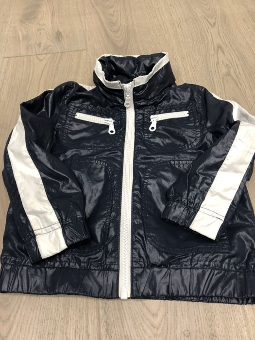 Kurtka wiosenna Benetton granat biel r 86/92 mce
