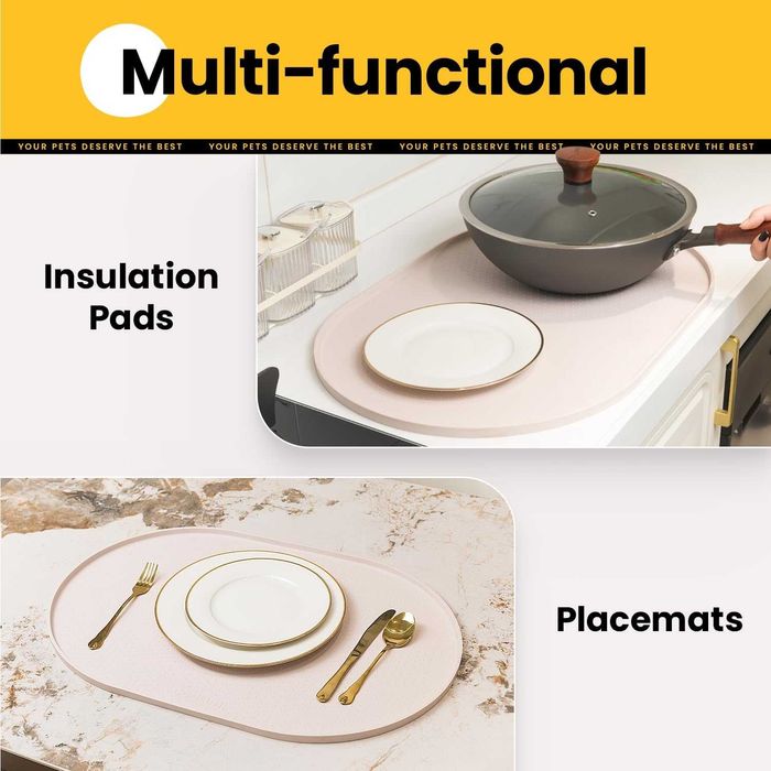 Tapetes de alimentação comedouro e protetores chão gatos/cães /coelhos