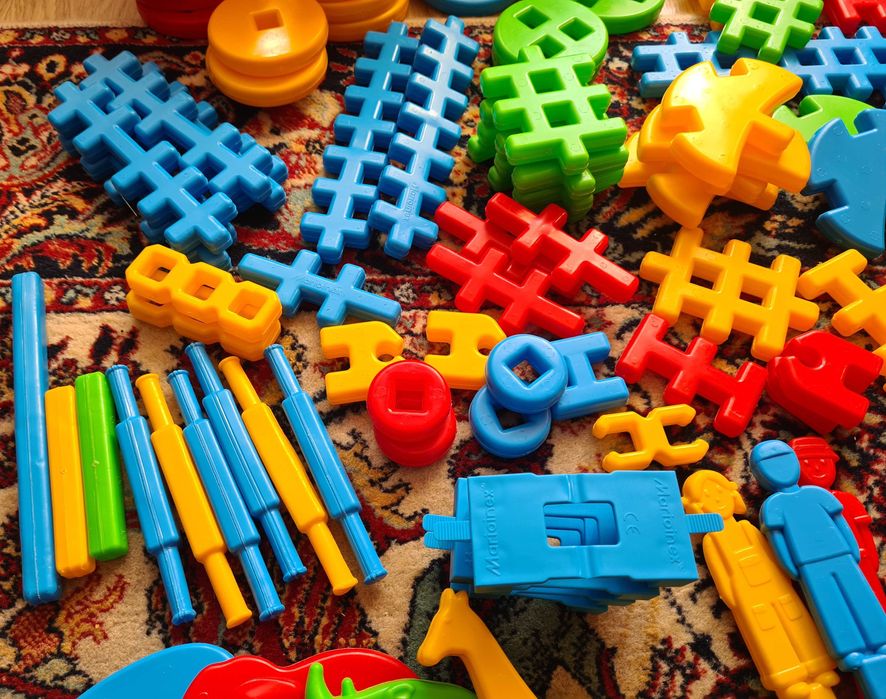 Klocki konstrukcyjne wafle Marioinex – 247 el.