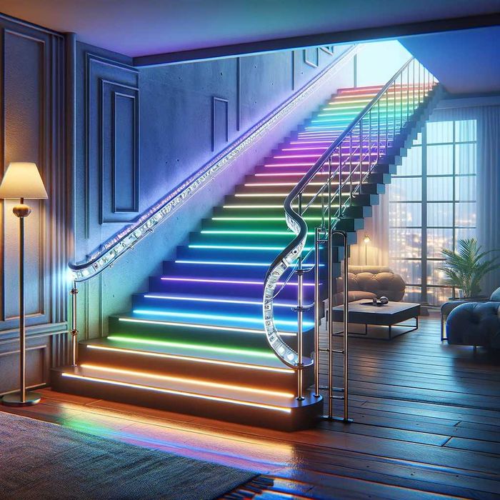 Розумні сходи з динамічною підсвіткою / Smart Stairs RGB Pro+