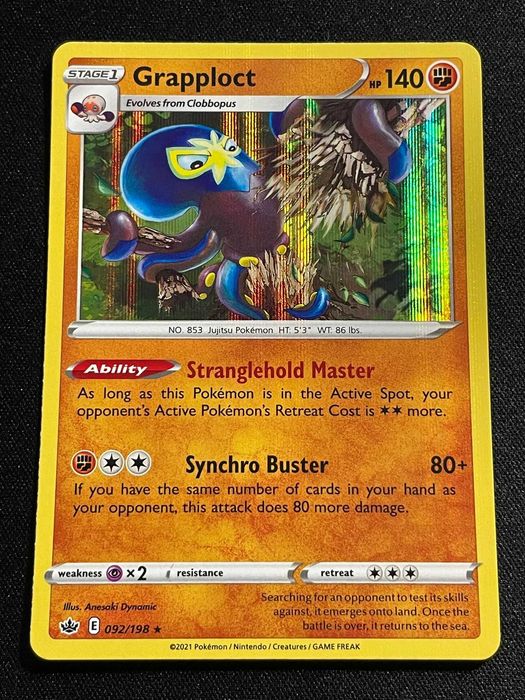 Carta Pokémon Grapploct 92/198 Chilling Reign