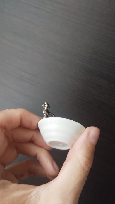 Mini szafka z umywalką do łazienki do domku Myszek lub lalek