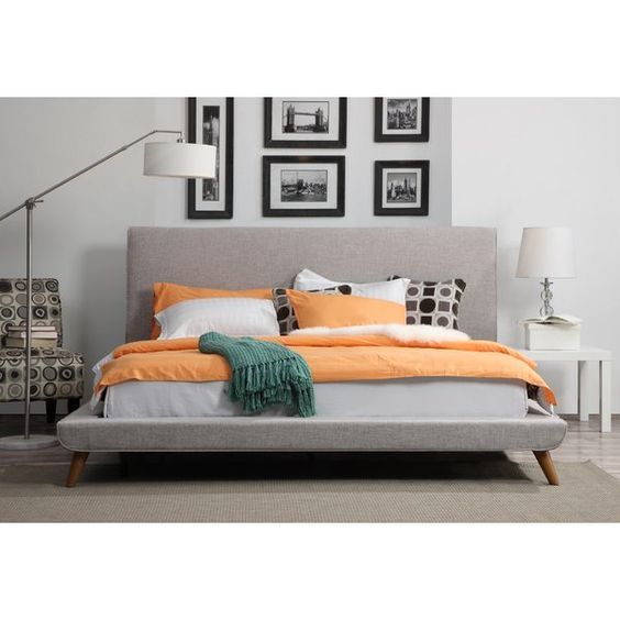 Cama Estofada Vintage Nova + Estrado + Colchão 150 x 195 (Fabricante)