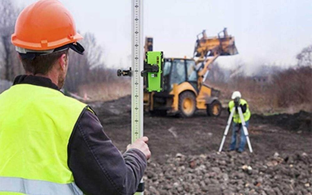 Odbiornik laserowy Huepar LR-5RG do laserów linii impulsowej